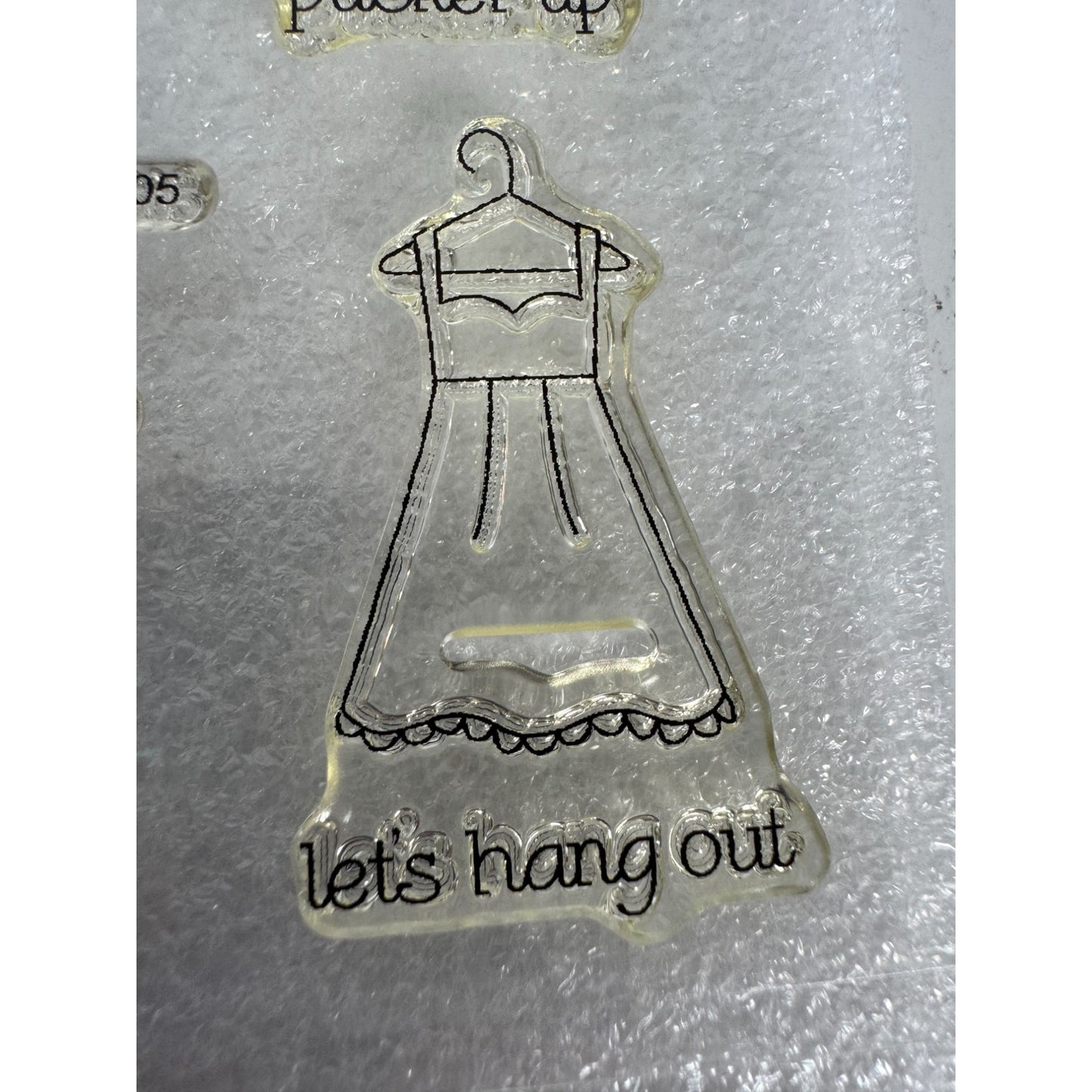 CTMH My Acrylix Acrylic Stamp Set Pun Fun Funny Belated Birthday Turtle Bee Cake