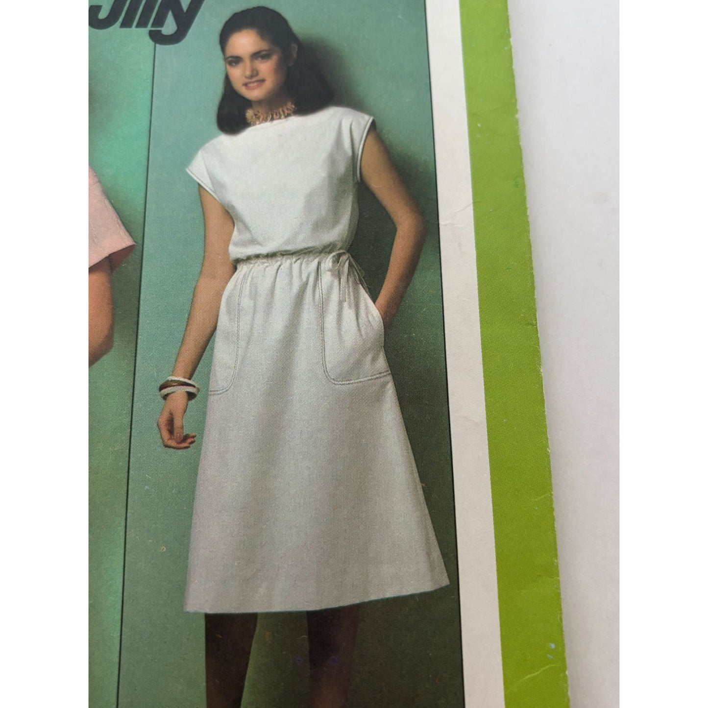 Simplicity Sewing Pattern 8511 Jiffy Dress Bateau Neckline Vintage Size 10 UC