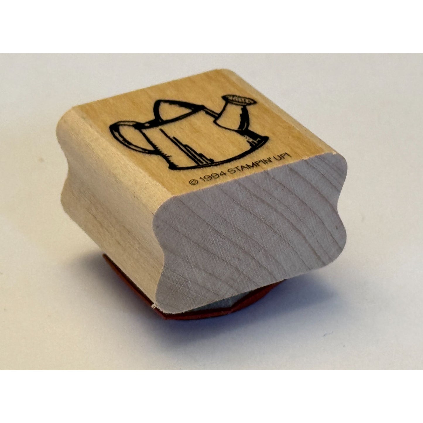 Stampin Up Rubber Stamp Watering Can Gardening Gardener Spring Garden Cardmaking