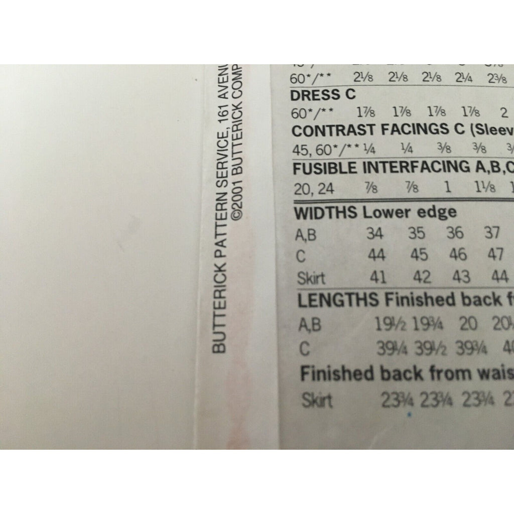 Butterick Sewing Pattern 3113 Misses Top Skirt A-Line Dress Easy 12 14 16 UC
