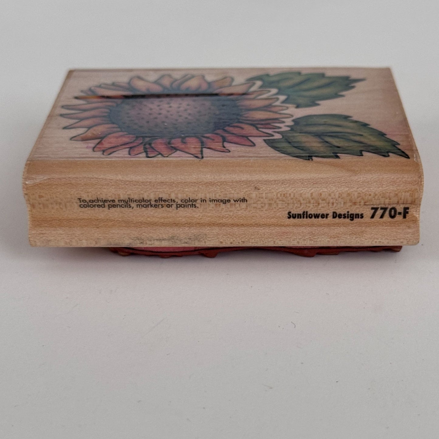 Rubber Stampede Rubber Stamp Sunflower Flower Summer Friendship Cardmaking 770-F