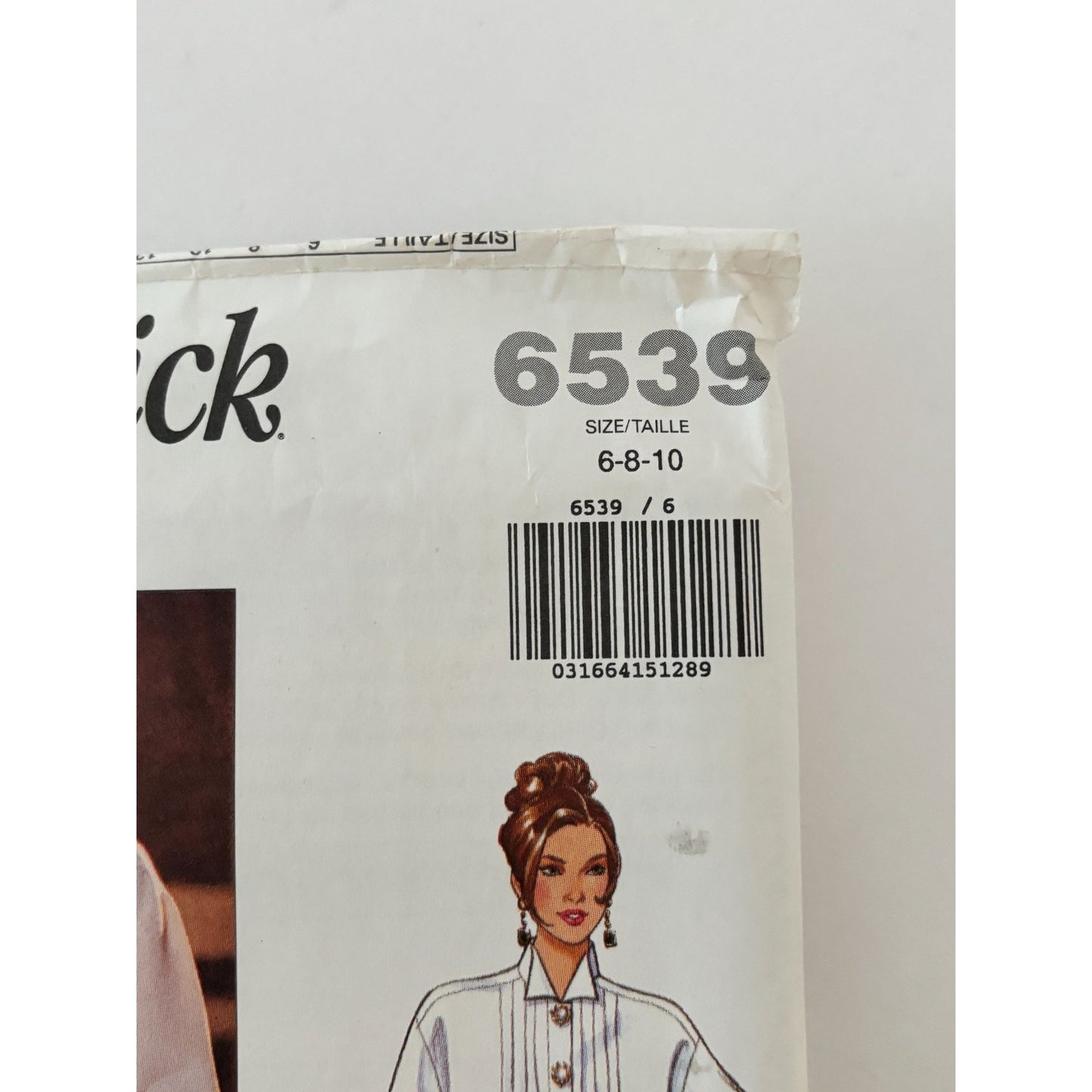 Butterick Sewing Pattern 6539 90s Minimalist Shirt Pants Quiet Luxury Capsule Wardrobe 6-10 Uncut