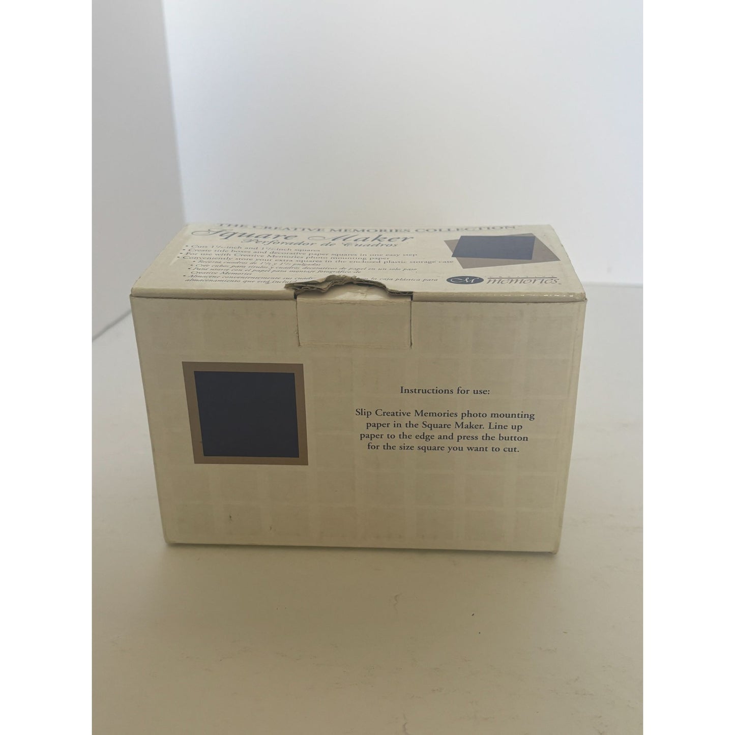 Creative Memories Square Maker Craft Paper Punch 1-1/4" and 1-1/2" Title Boxes