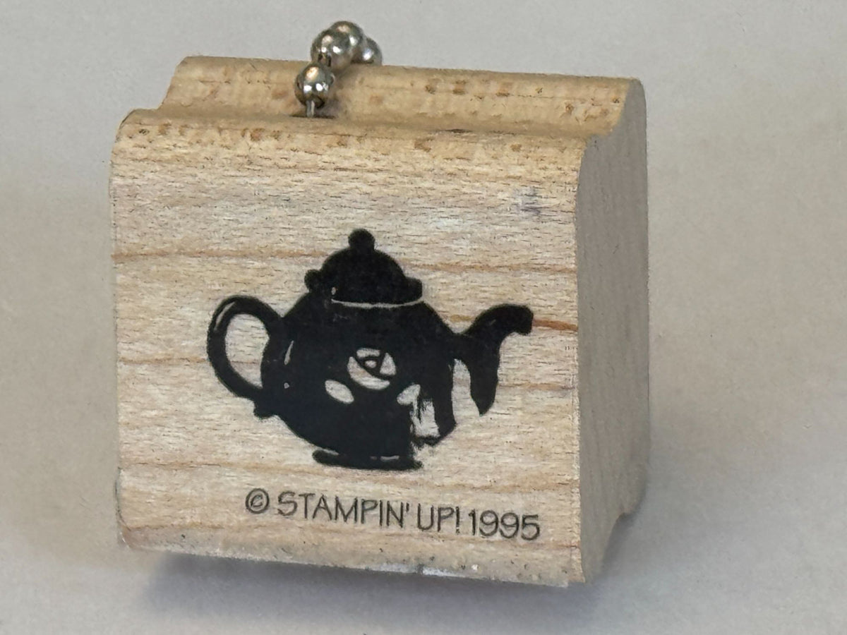 Stampin Up Rubber Stamp Mini Teapot Tea Party Invitation Card Making Crafting
