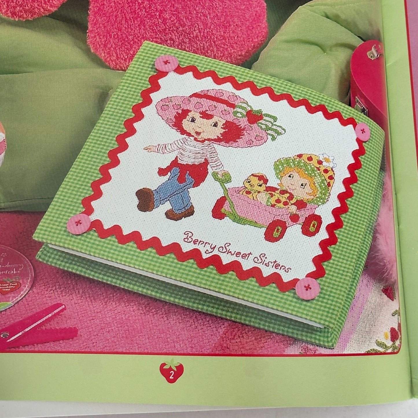 Strawberry Shortcake Cross Stitch Pattern Booklet Leisure Arts Berry Sweet Girls 2004