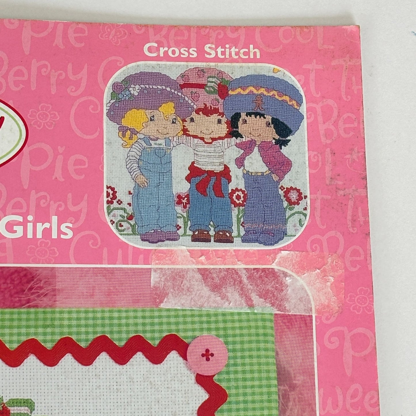 Strawberry Shortcake Cross Stitch Pattern Booklet Leisure Arts Berry Sweet Girls 2004