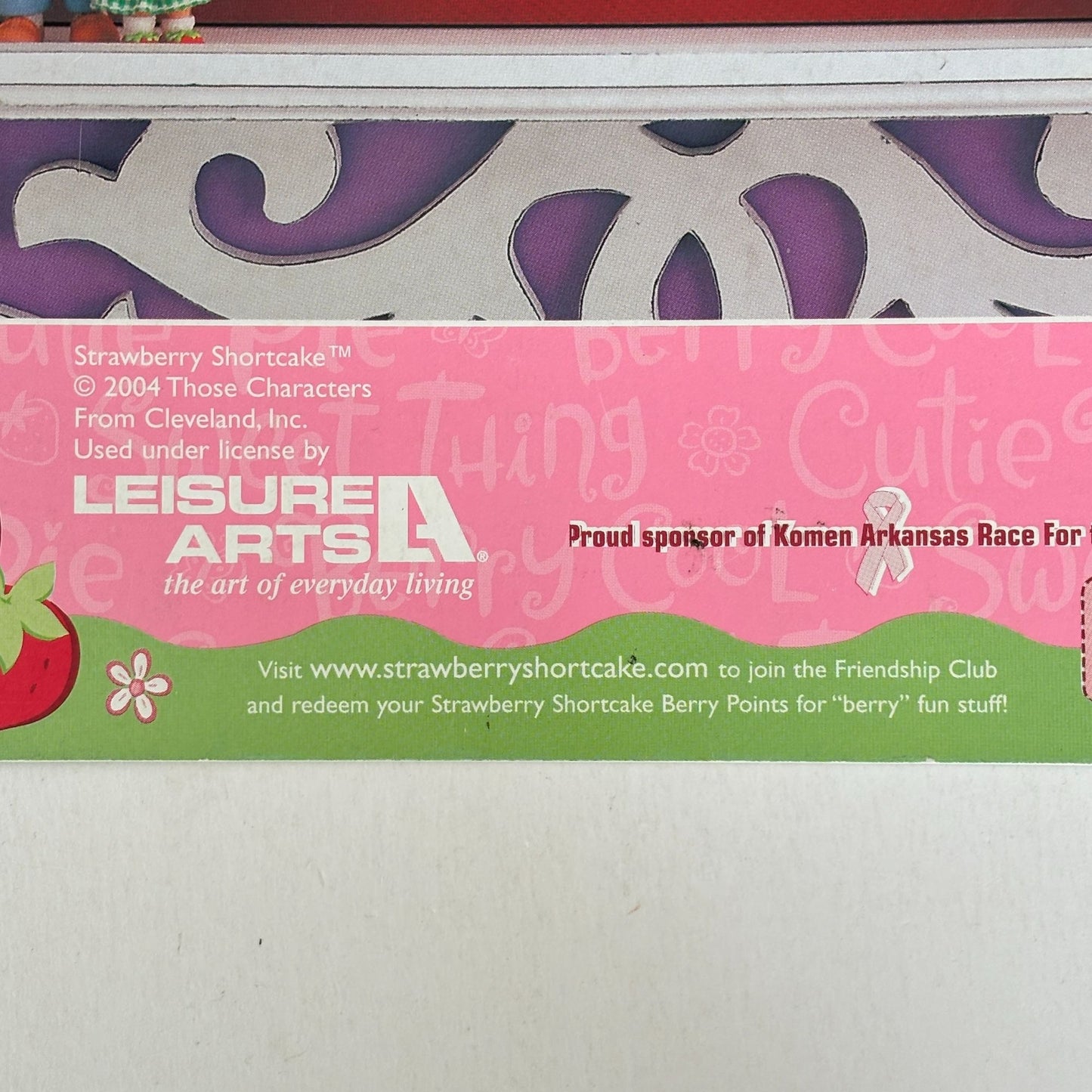 Strawberry Shortcake Cross Stitch Pattern Booklet Leisure Arts Berry Sweet Girls 2004