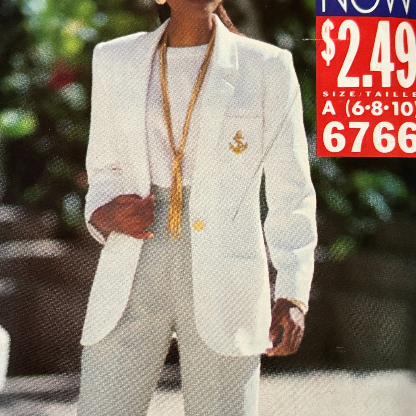 Butterick Sewing Pattern 6766 90s Power Suit Jacket Pants Top Corporate Core Minimalist 6-10 Uncut
