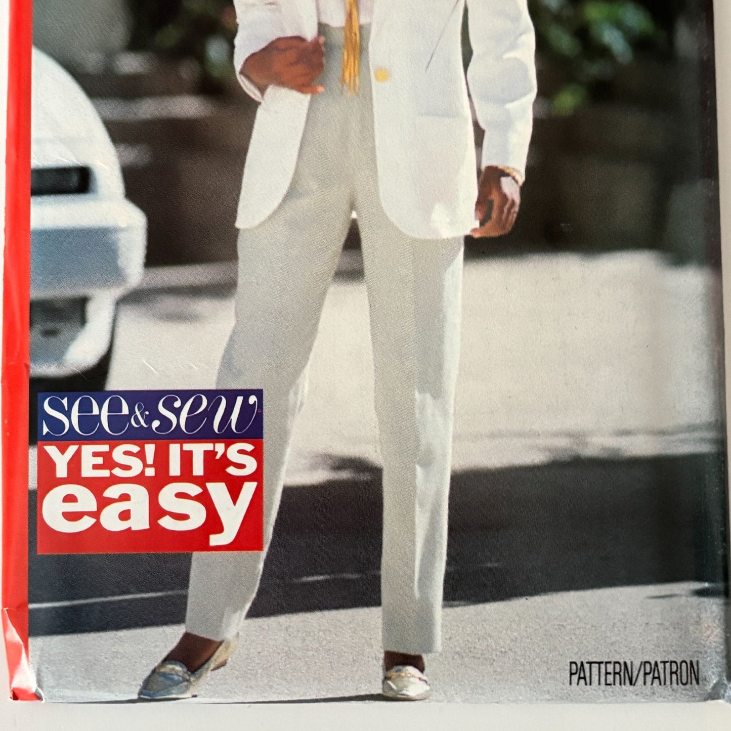 Butterick Sewing Pattern 6766 90s Power Suit Jacket Pants Top Corporate Core Minimalist 6-10 Uncut