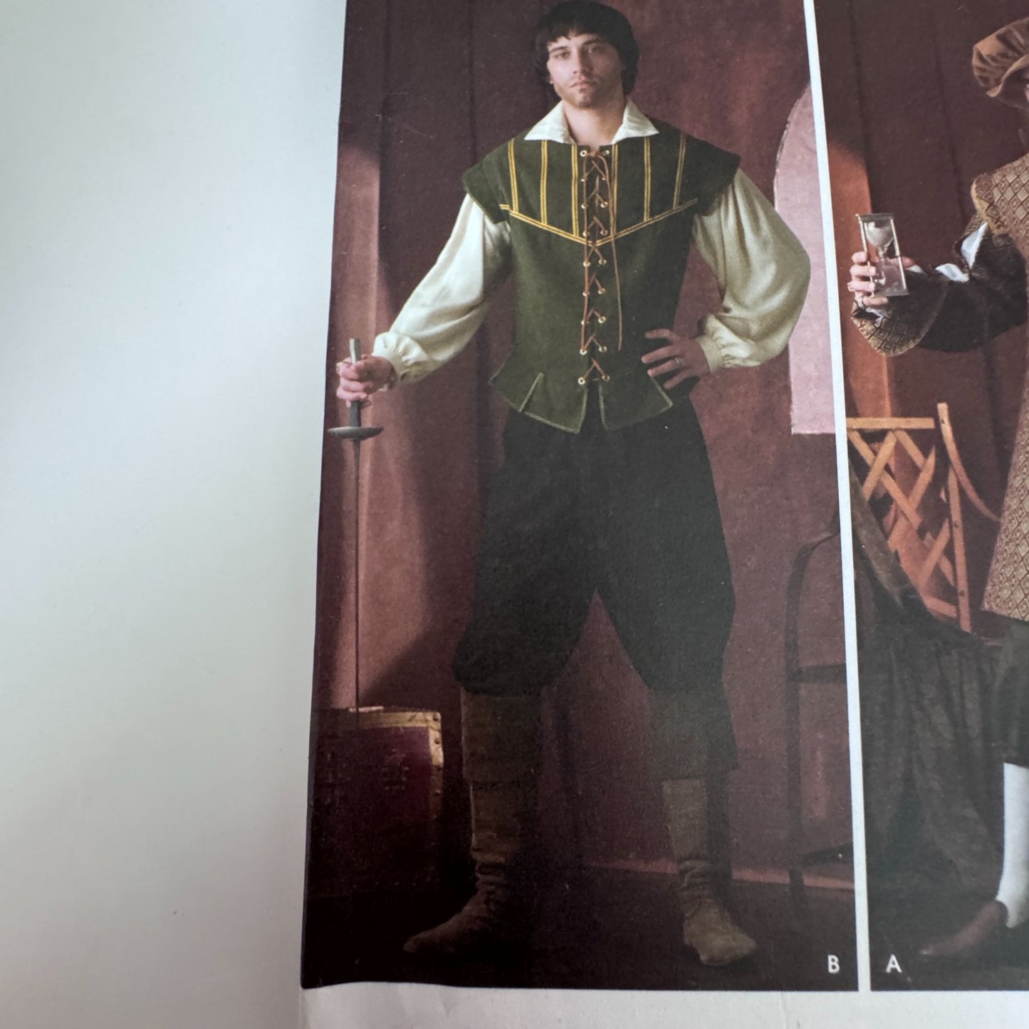 Simplicity Sewing Pattern 4059 Renaissance Mens Costume Doublet Pants XS-XL Uncut