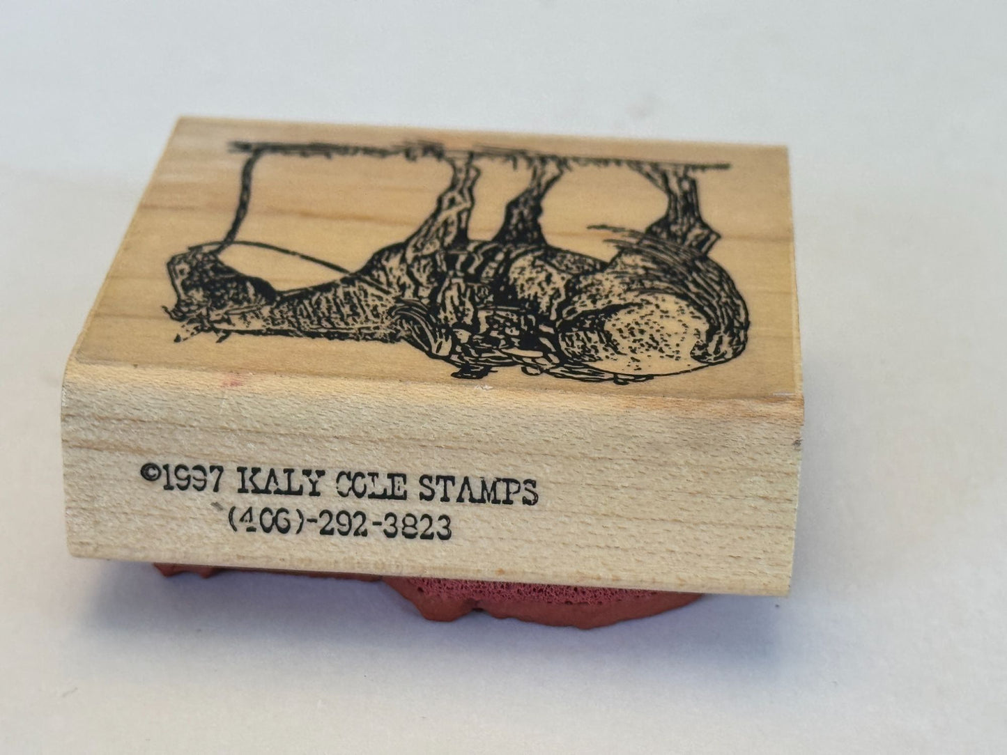 Kaly Cole Rubber Stamp Horse Western Cowboy Ranch Pasture Farm Animal Cardmaking