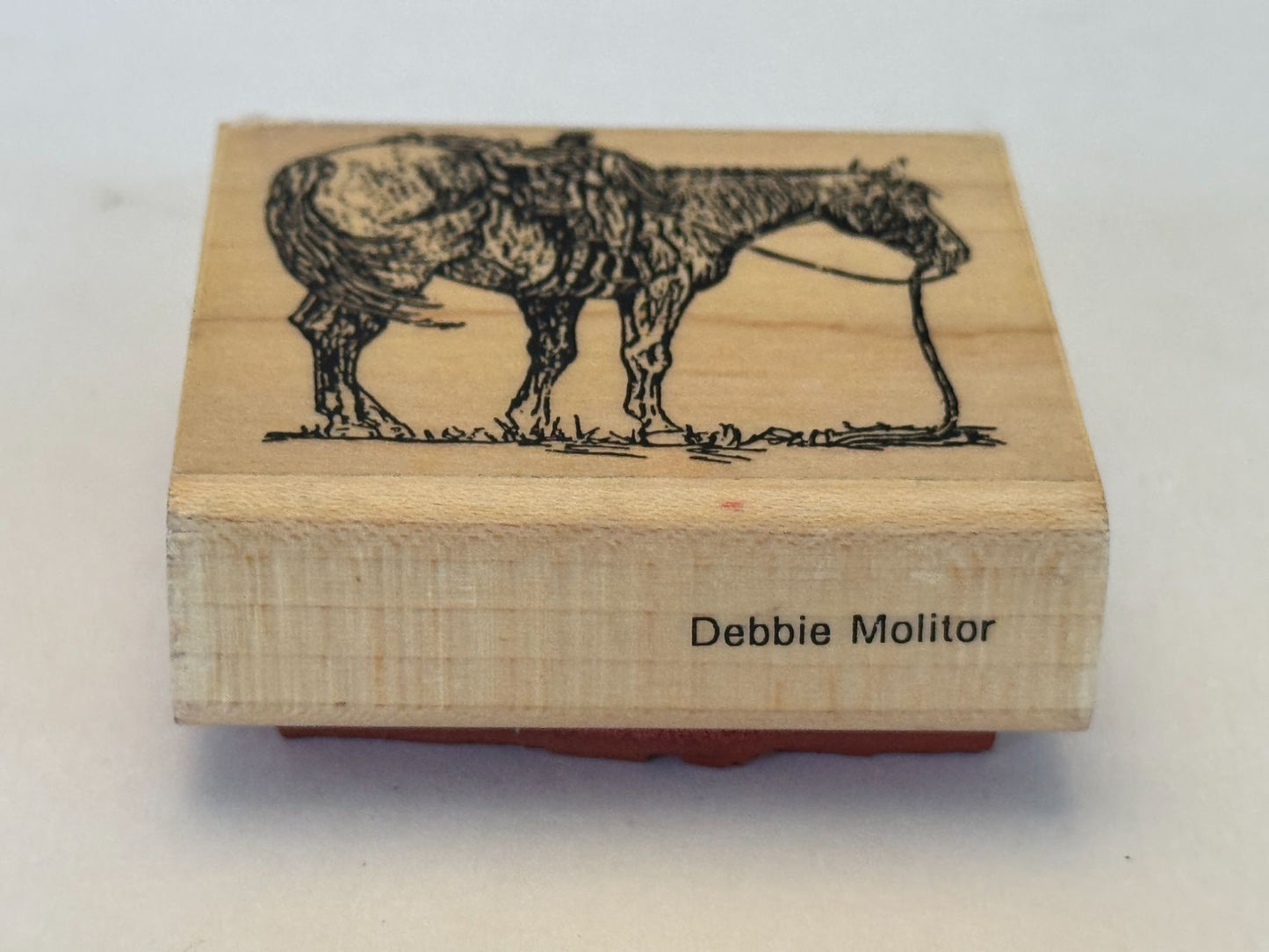 Kaly Cole Rubber Stamp Horse Western Cowboy Ranch Pasture Farm Animal Cardmaking