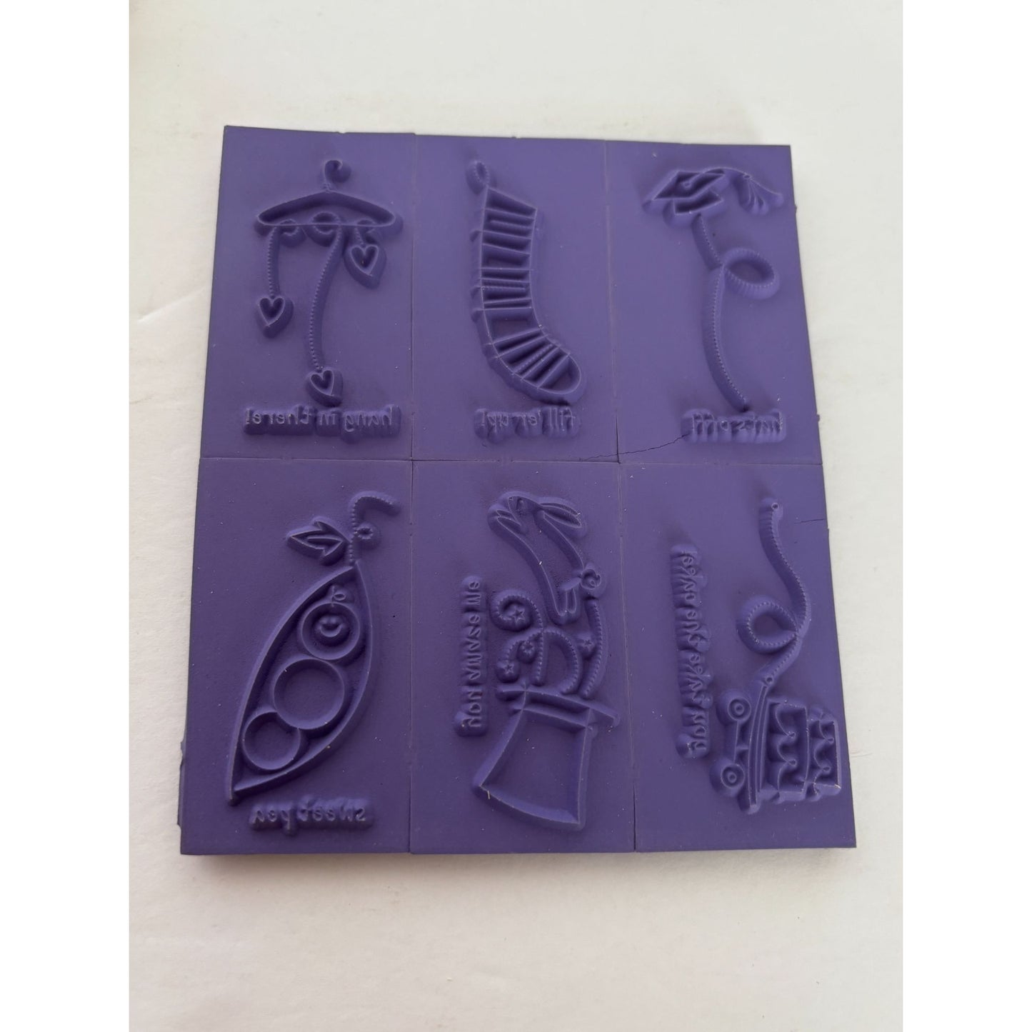 Stampin Up Rubber Stamp Set Event Full Card Making Sentiments Hang in There Hat