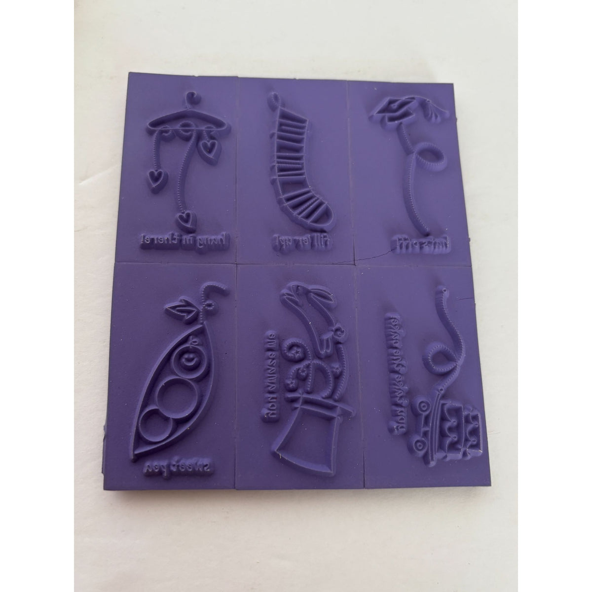 Stampin Up Rubber Stamp Set Event Full Card Making Sentiments Hang in There Hat