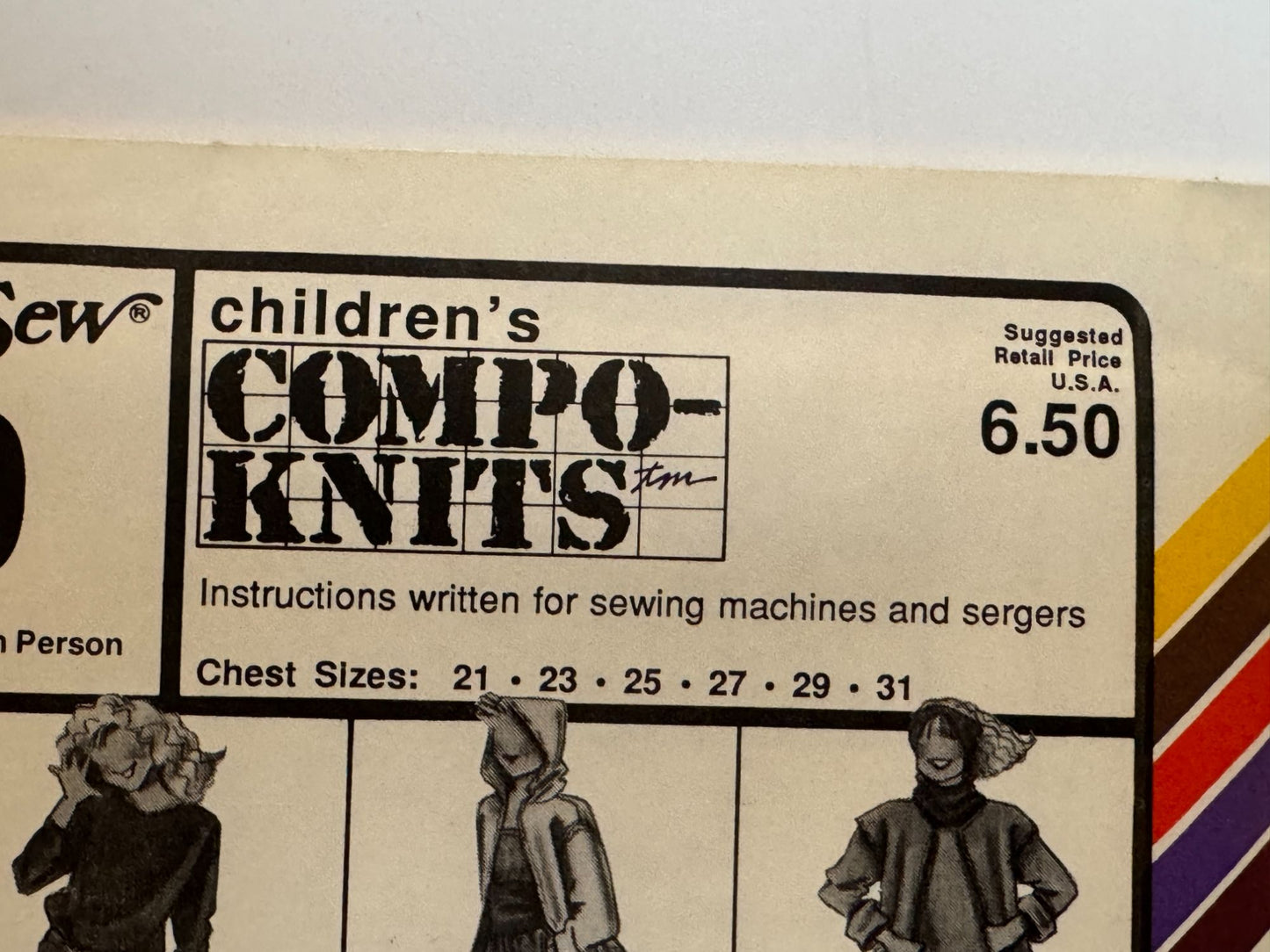 Stretch and Sew Sewing Pattern 150 Girls Dress Skirt Shirt Jumpsuit Compo-Knits