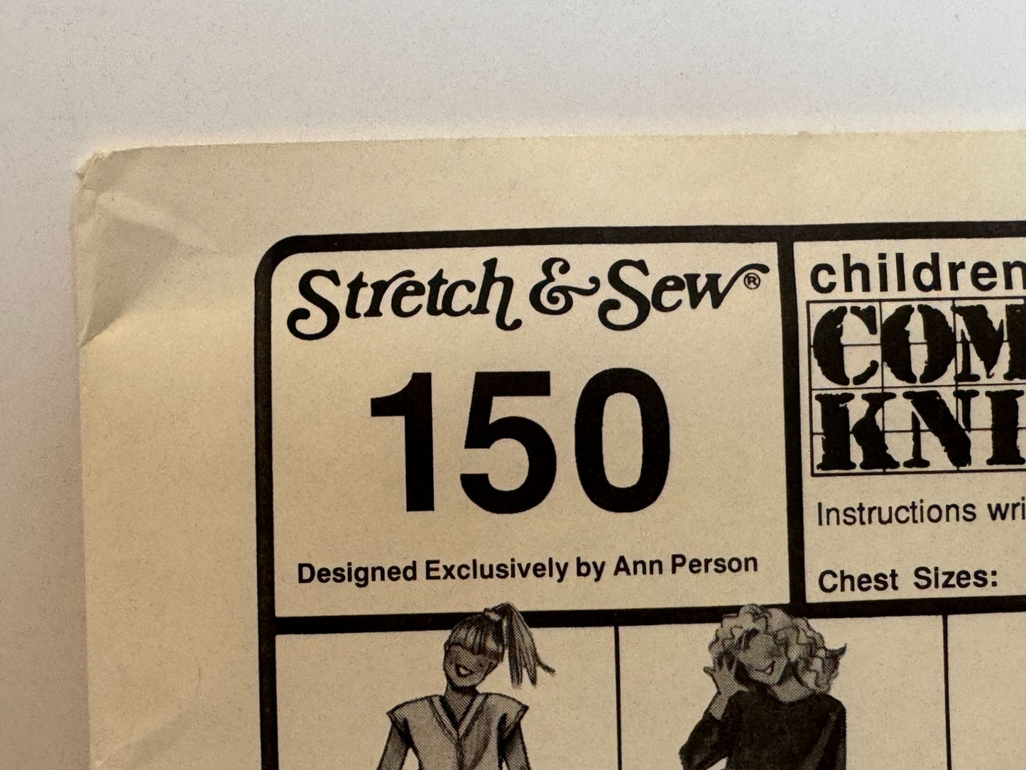 Stretch and Sew Sewing Pattern 150 Girls Dress Skirt Shirt Jumpsuit Compo-Knits