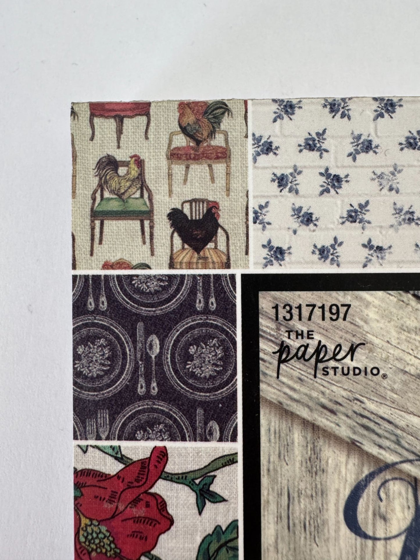 The Paper Studio Blue Barn Farm 68-Sheet Cardstock Pad 4.5x6.5 Scrapbook Partial