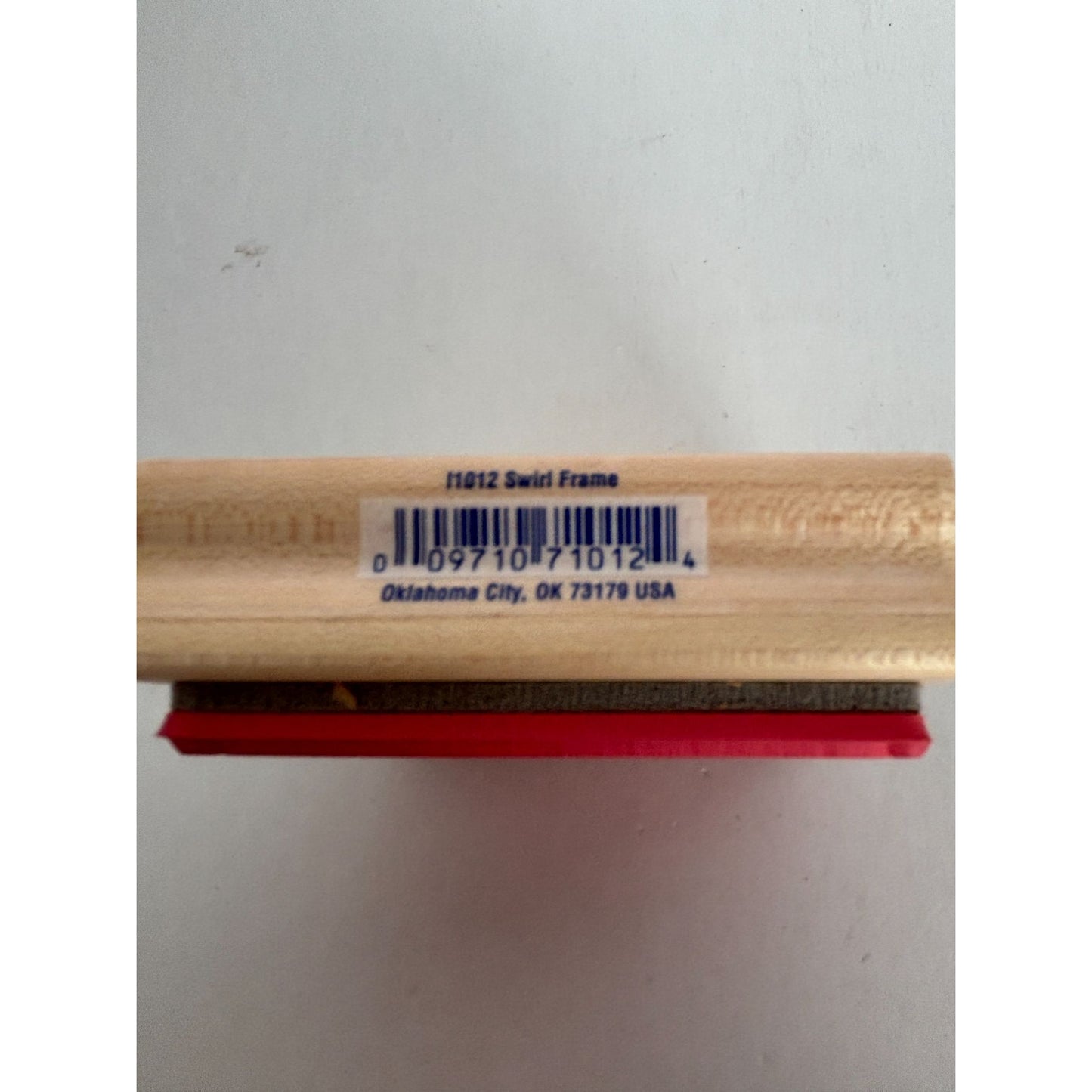 Stampabilties Rubber Stamp Swirl Frame Square Card Making Craft Shape 2.5 Inch