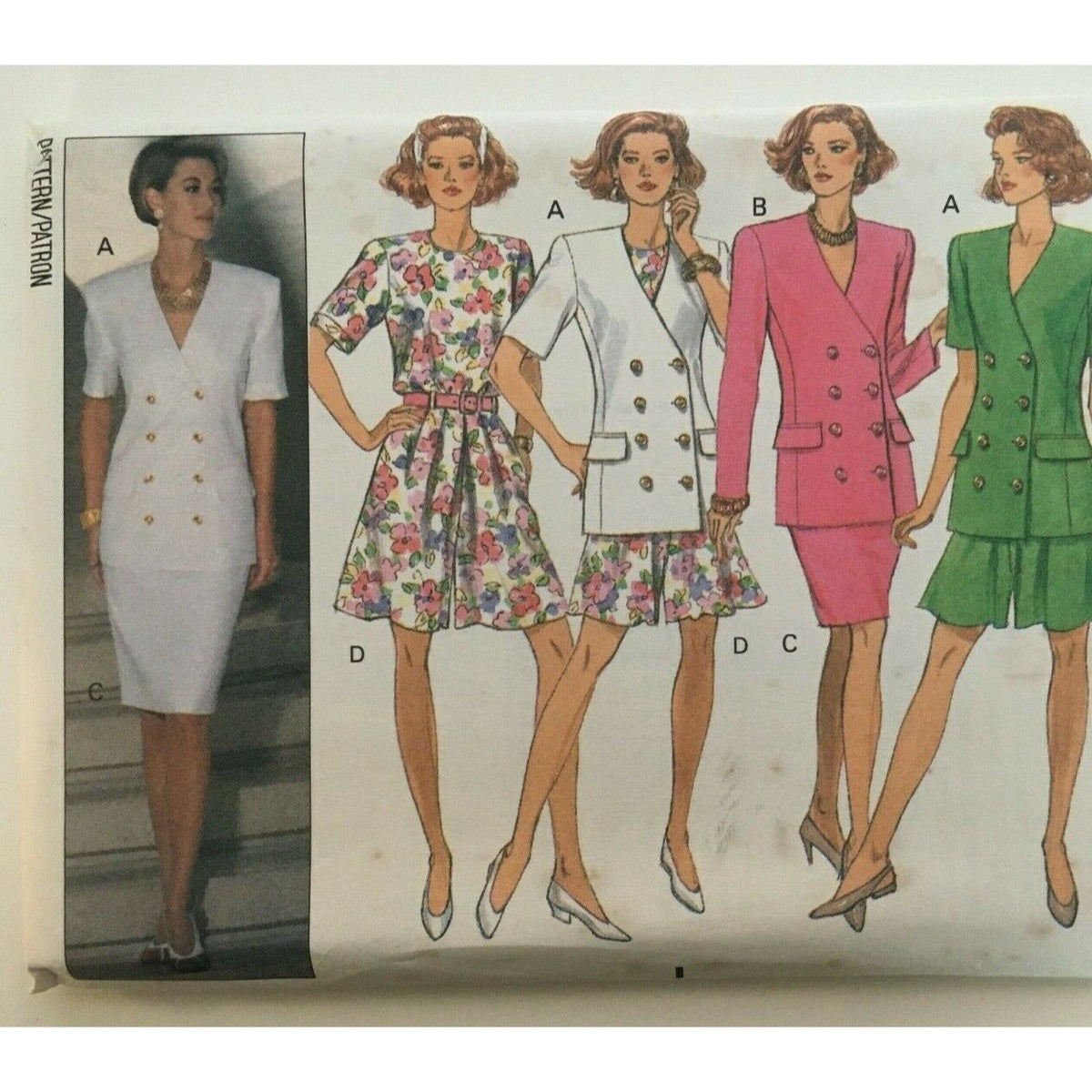 Butterick Sewing Pattern 6063 Capsule Wardrobe Work Suit Jacket Skirt 6 8 10 UC