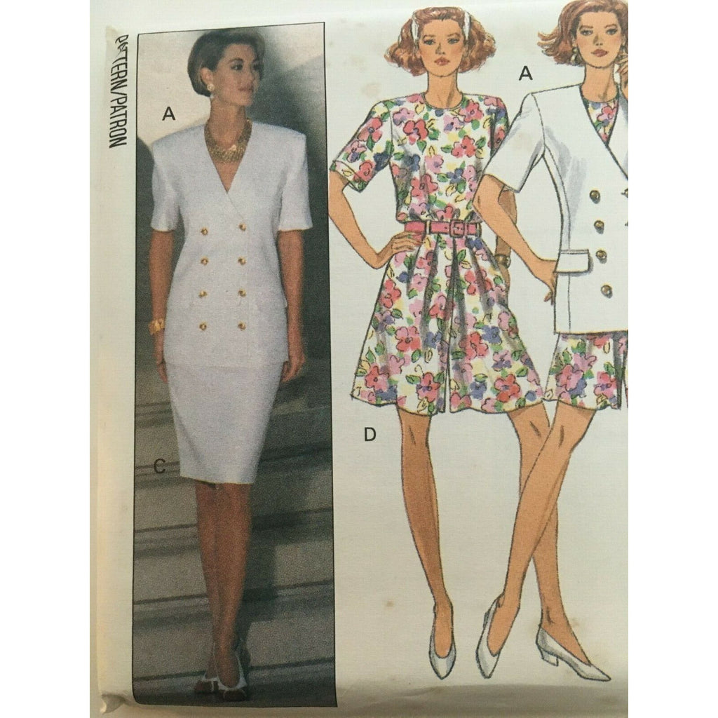 Butterick Sewing Pattern 6063 Capsule Wardrobe Work Suit Jacket Skirt 6 8 10 UC