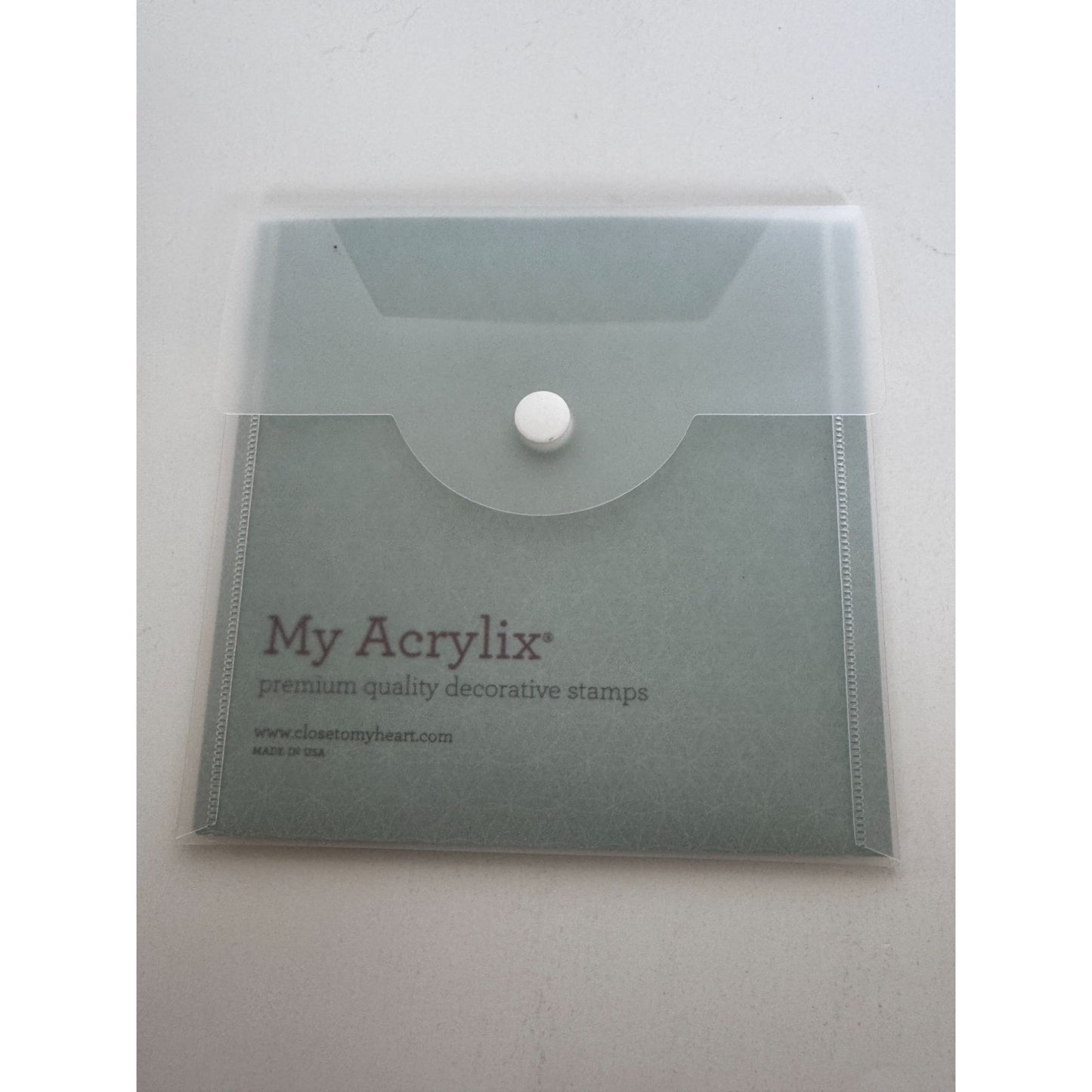 CTMH My Acrylix Acrylic Stamp Set Lifetime of Happiness Live in the Moment C1589