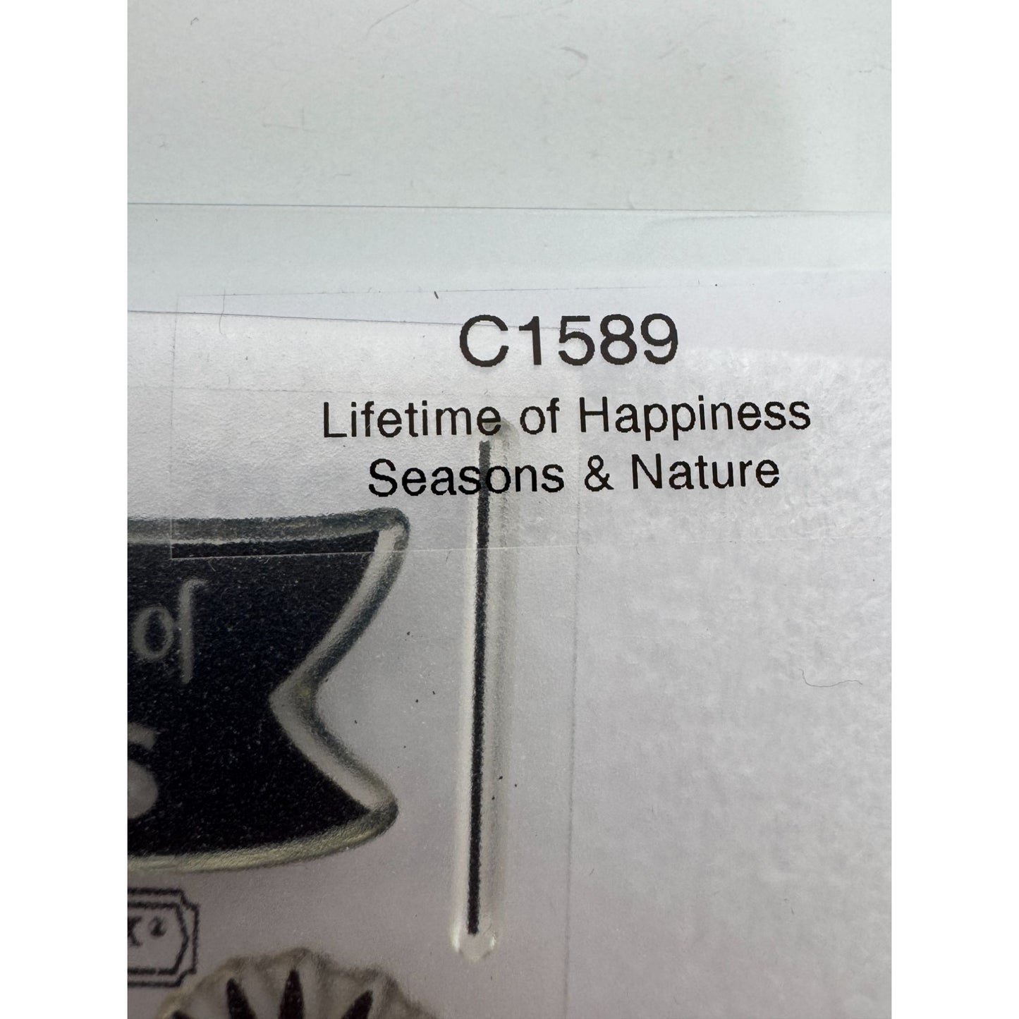 CTMH My Acrylix Acrylic Stamp Set Lifetime of Happiness Live in the Moment C1589