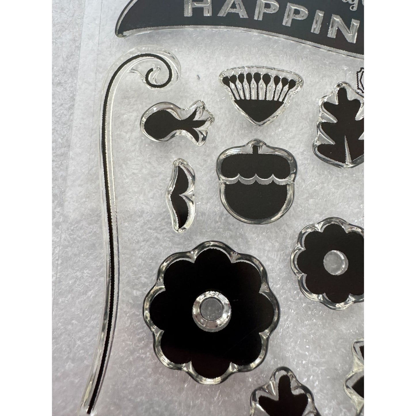 CTMH My Acrylix Acrylic Stamp Set Lifetime of Happiness Live in the Moment C1589