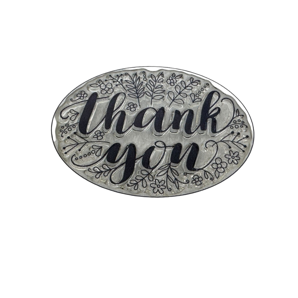 CTMH My Acrylix Acrylic Stamp Set Scripty Thank You Sentiments A1206 Card Making