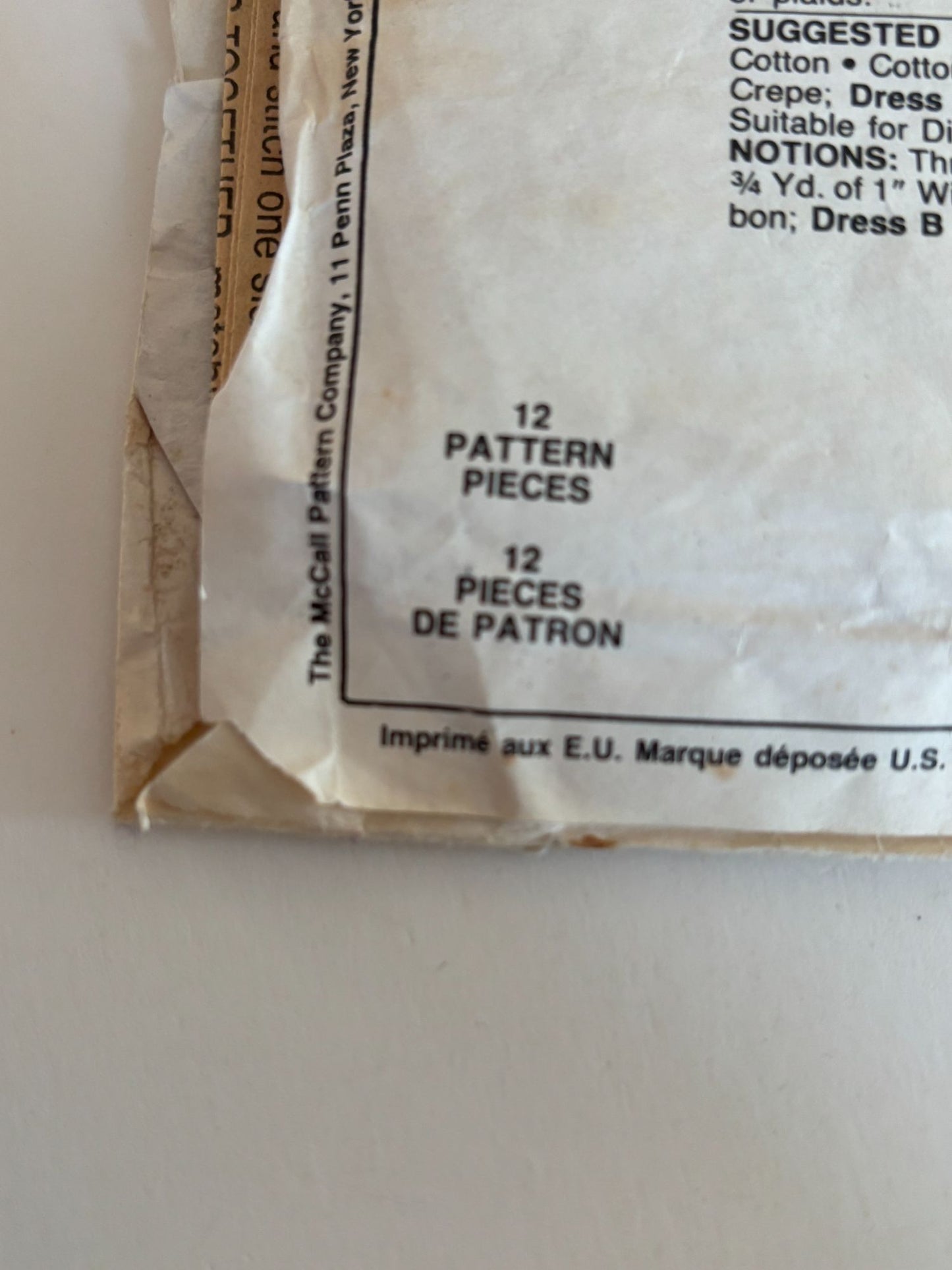 McCalls Sewing Pattern 4766 Laura Ashley Girls Dress Dropped Waistline 4 Vintage