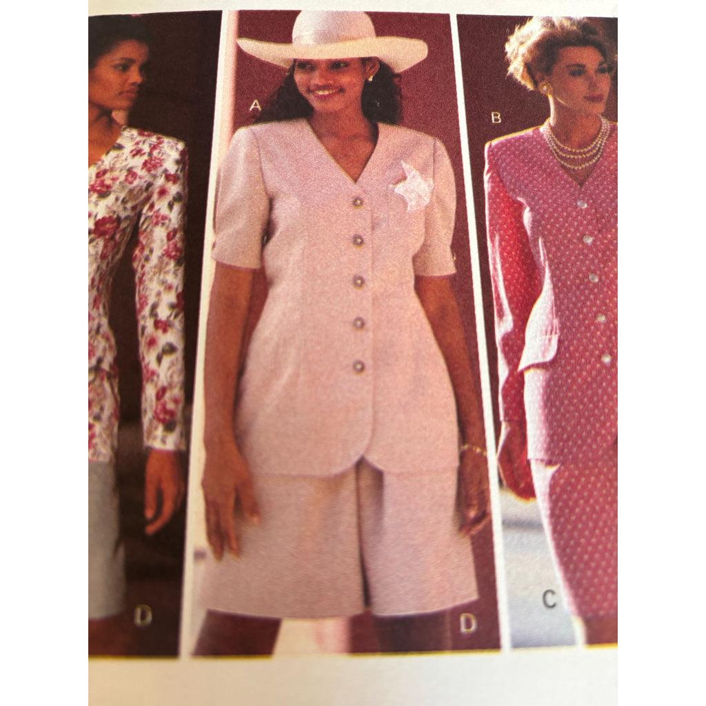 Butterick Sewing Pattern 6159 Work Suit Top Skirt Shorts Outfit Easy 6 8 10 UC