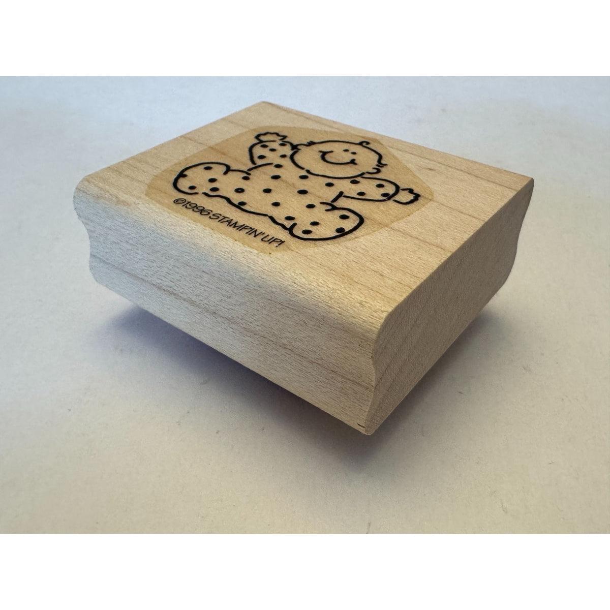 Stampin Up Rubber Stamp Baby Polka Dot Arms Open Hug Smile Cheerful Card Making