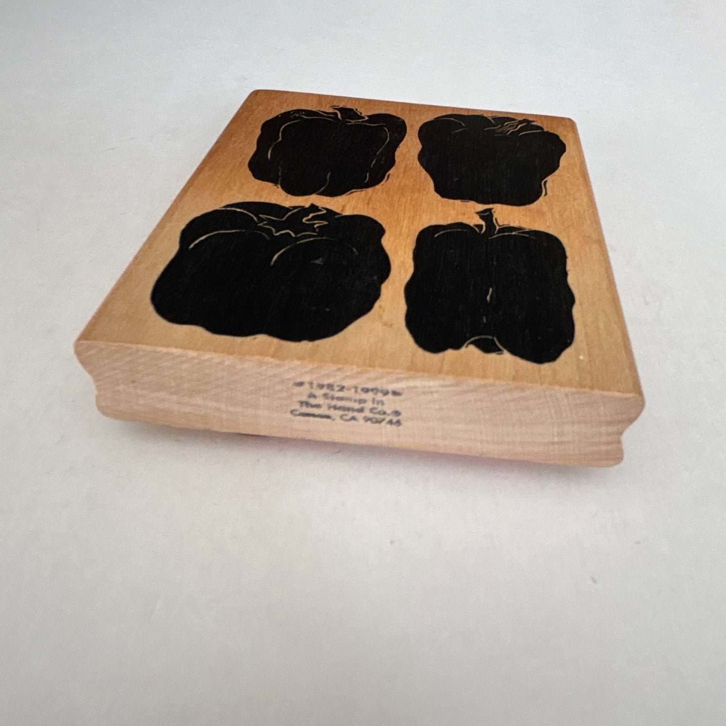 A Stamp In The Hand Rubber Stamp Bell Peppers Vegetable Kitchen Garden Food Wood
