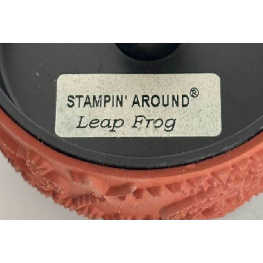 Stampin Around Rubber Stamp Leap Frog Roller Animal Border Card Making Funny Art