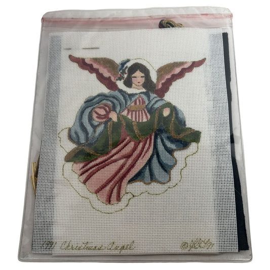 Stitchin Stuff Needlepoint Kit Christmas Angel Joan Thomasson Canvas New 1991