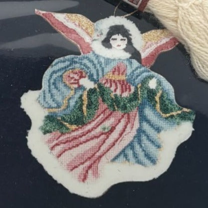 Stitchin Stuff Needlepoint Kit Christmas Angel Joan Thomasson Canvas New 1991