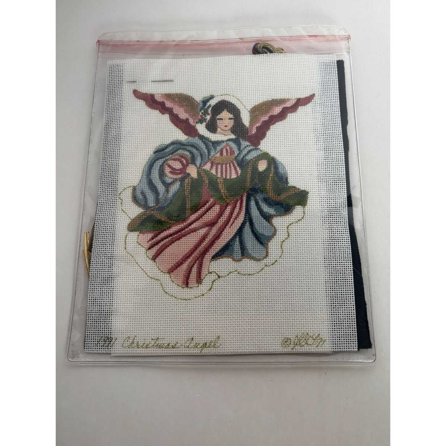 Stitchin Stuff Needlepoint Kit Christmas Angel Joan Thomasson Canvas New 1991