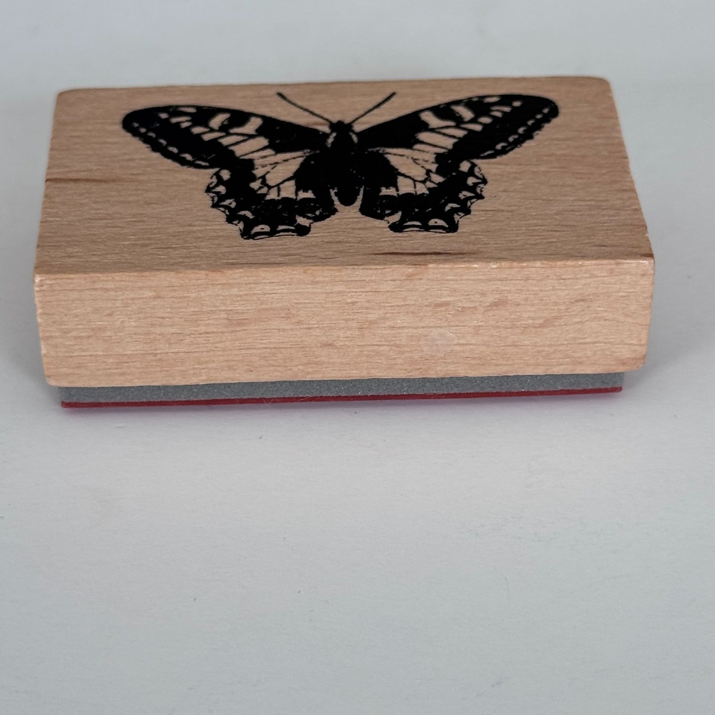 Butterfly Rubber Stamp Spring Garden Nature Detailed Wings Wooden Card Making Craft Scrapbooking