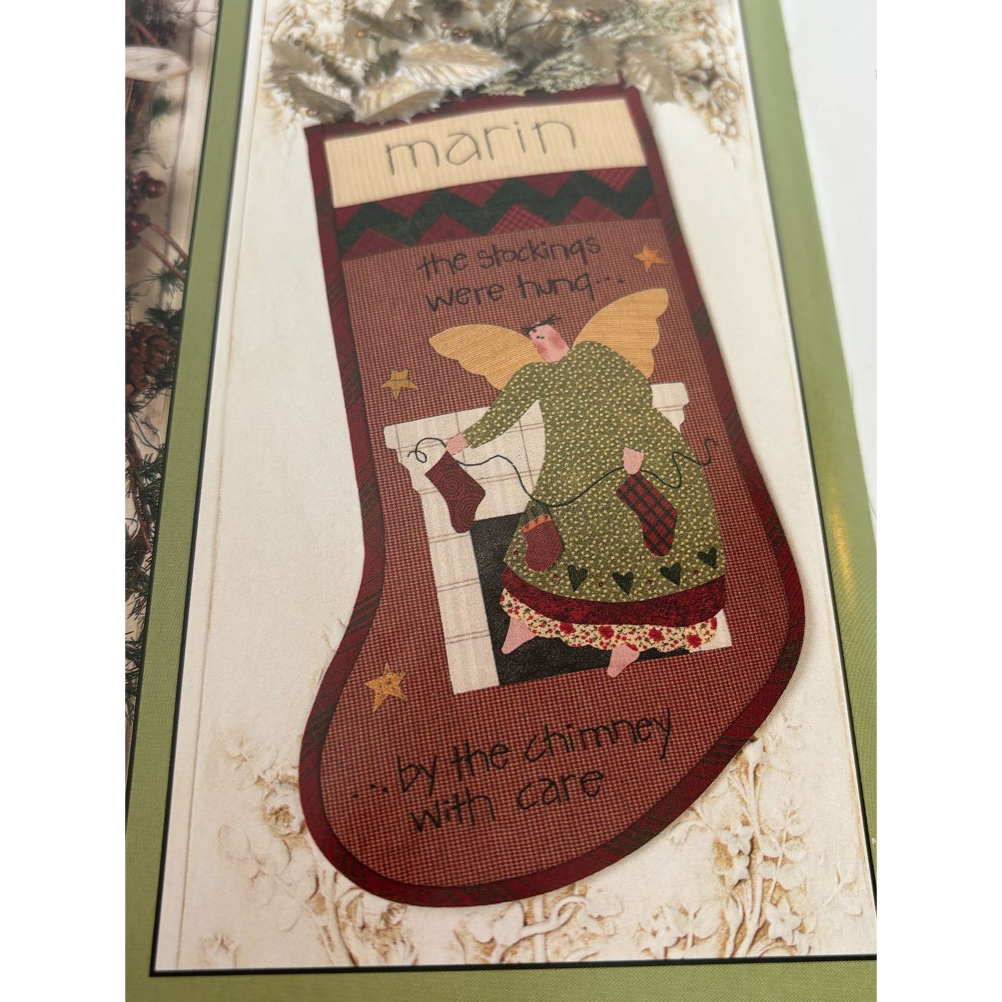Art To Heart Quilting Pattern Book The Night Before Christmas Stockings Santa