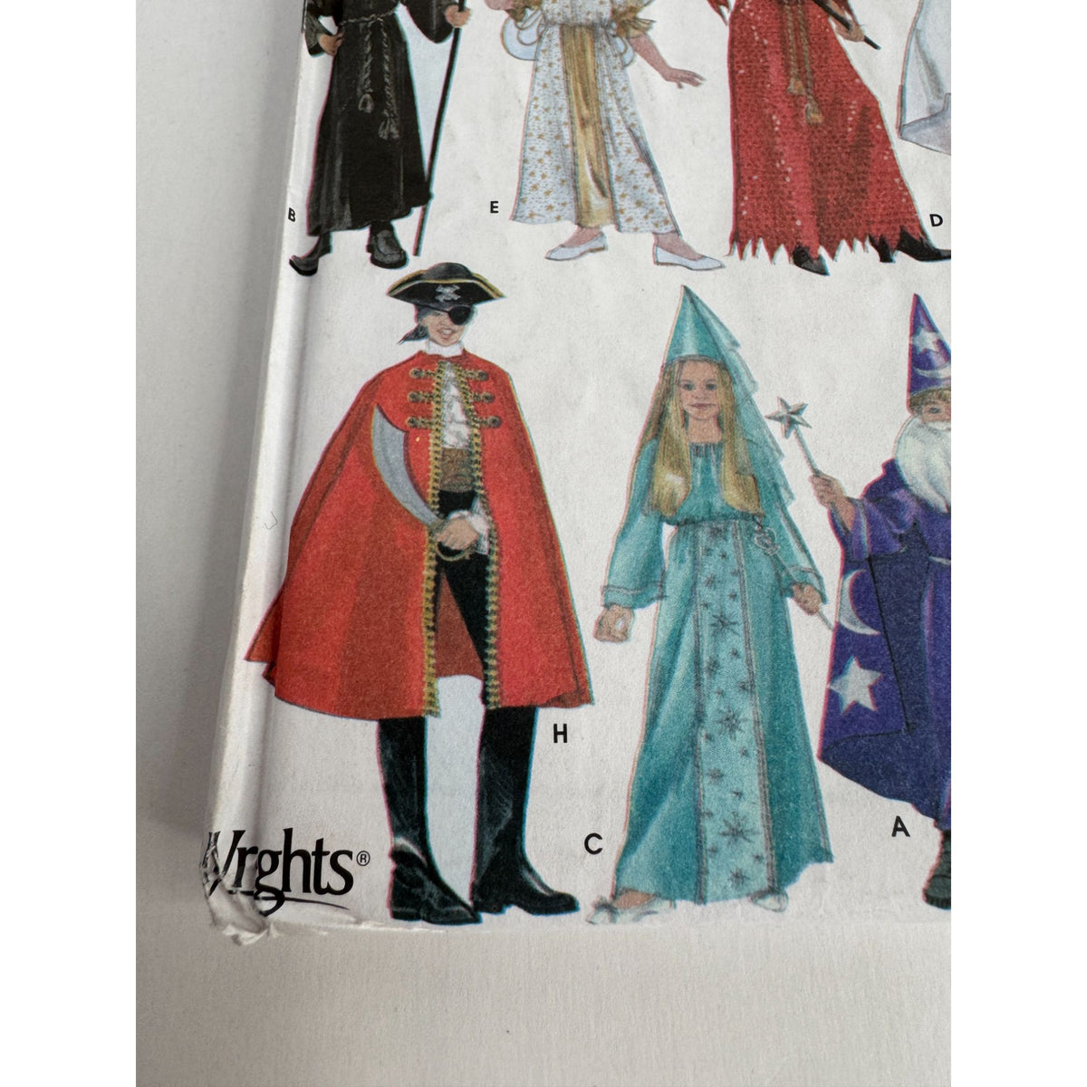 Simplicity Sewing Pattern 4461 Halloween Costumes Pirate Wizard Ninja Princess