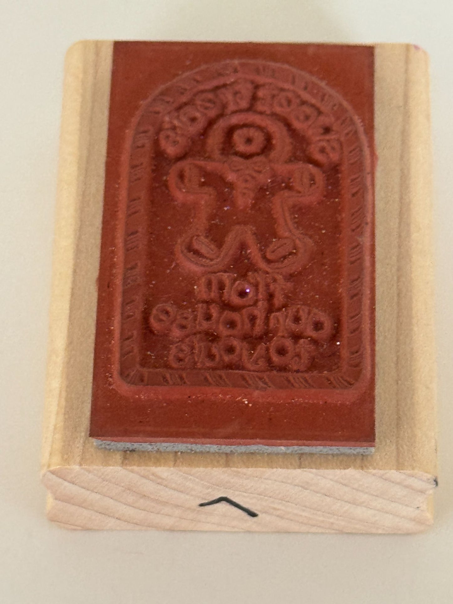 Stampin Up Wood Rubber Stamp Gingerbread Man Christmas Gift Tag Sweet Treats