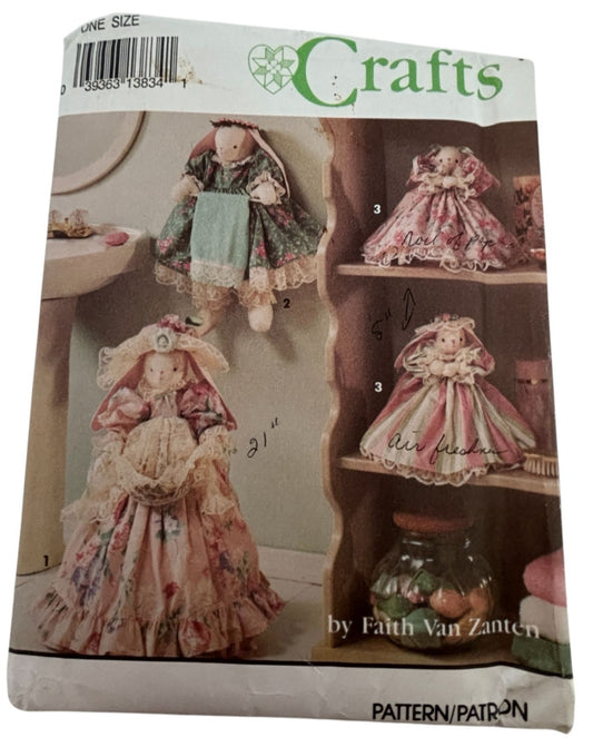 Simplicity Crafts Sewing Pattern 8320: Bathroom Bunnies