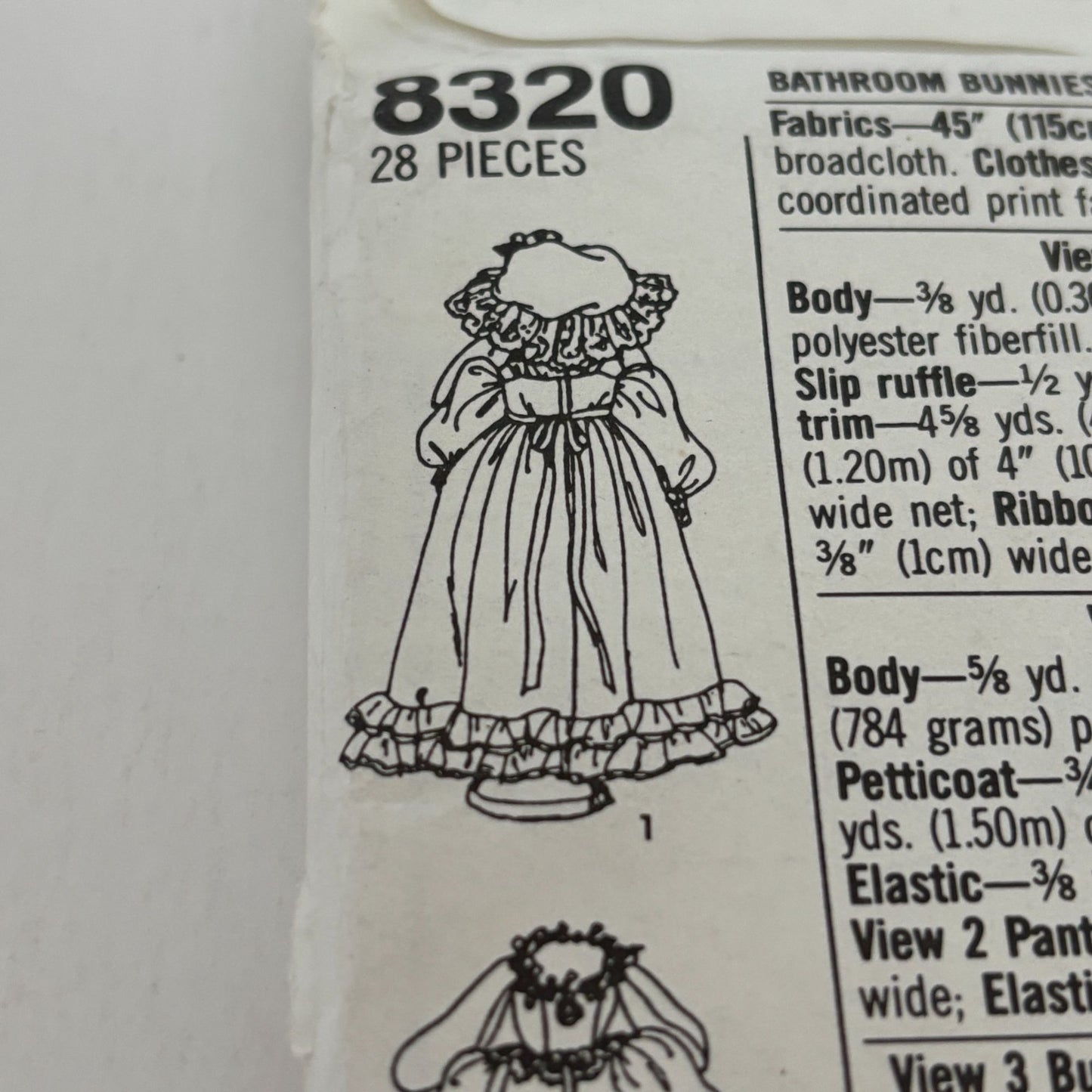 Simplicity Crafts Sewing Pattern 8320: Bathroom Bunnies