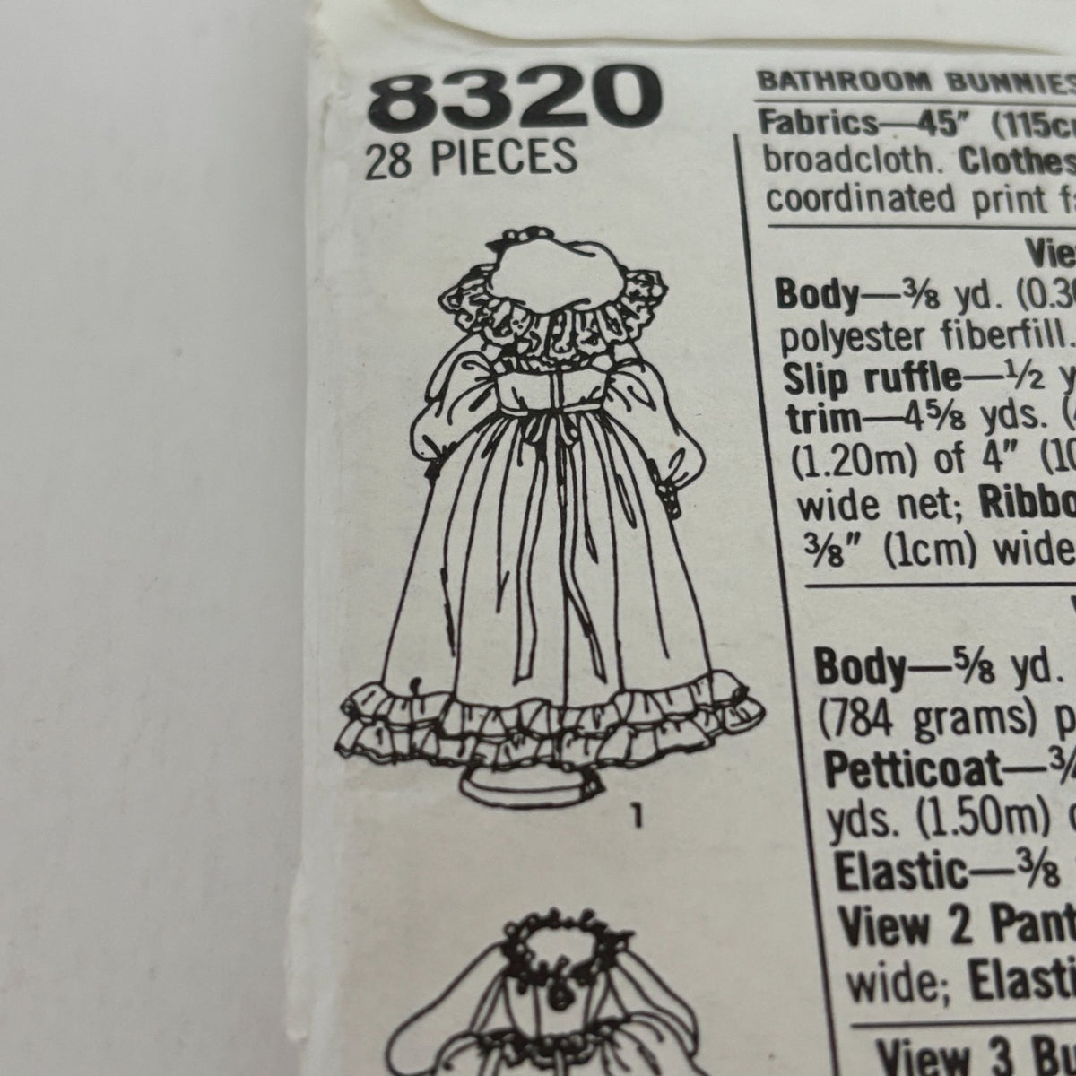 Simplicity Crafts Sewing Pattern 8320: Bathroom Bunnies