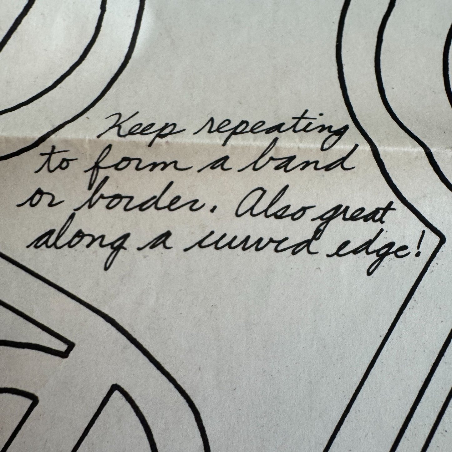 MacPhee Patterns Applique Pattern 868 Swirls Curls Musical Notes Treble Clef UC