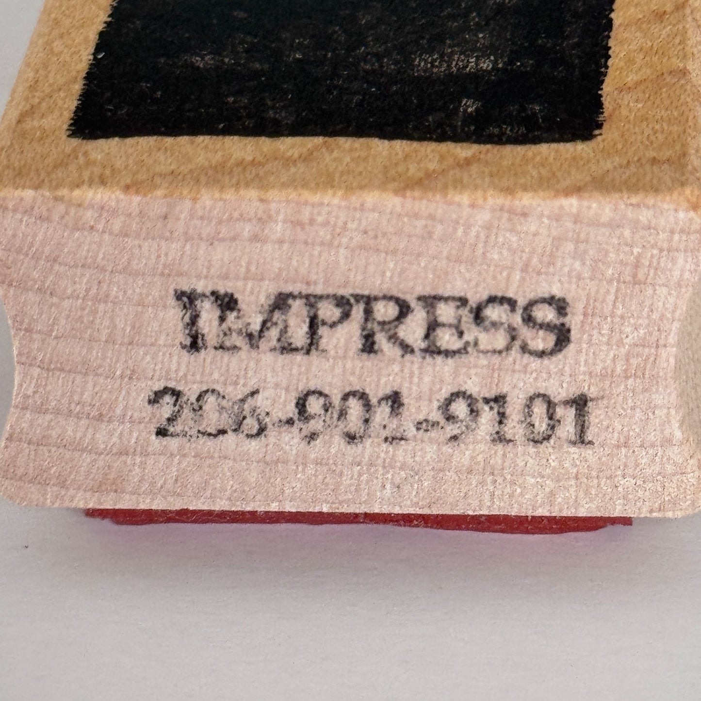 Impress Rubber Stamp Rectangle Background Solid Shape Grunge Rough Edges Blackout Confidential Cardmaking Craft