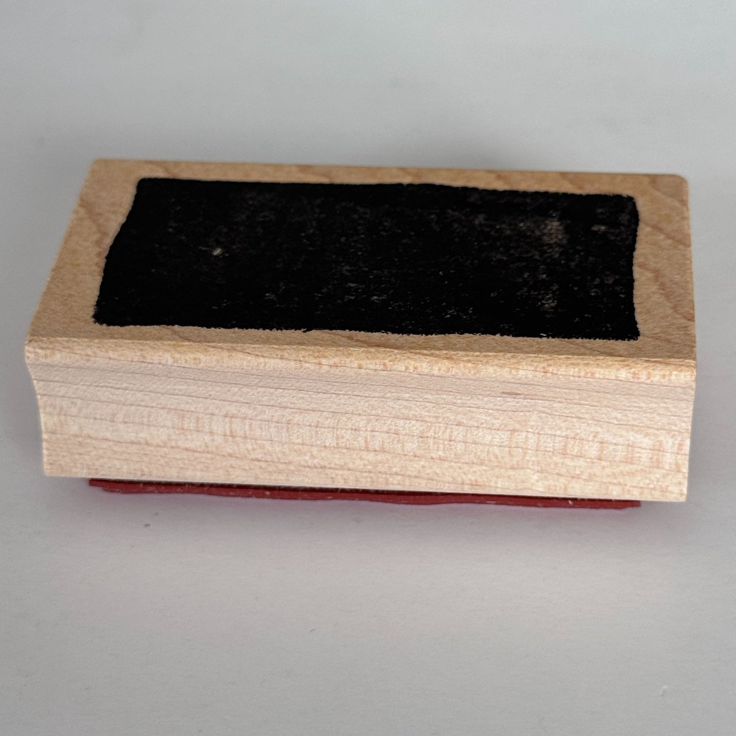 Impress Rubber Stamp Rectangle Background Solid Shape Grunge Rough Edges Blackout Confidential Cardmaking Craft