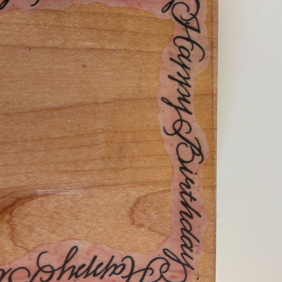 Penny Black Rubber Stamp Happy Birthday Frame Cursive Card Making Square 1428K