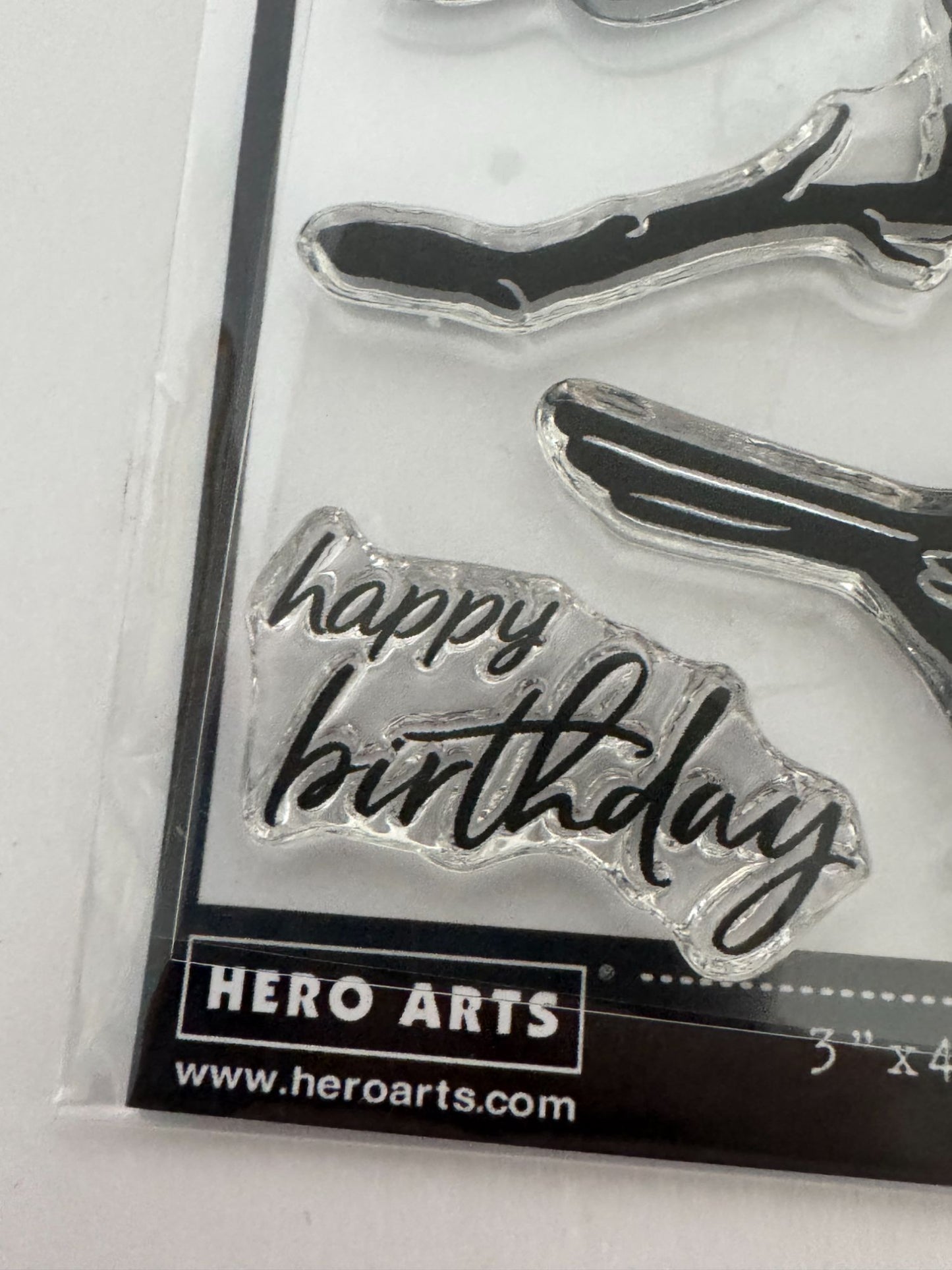 Hero Arts Clear Stamp Set Happy Birthday A Little Bird Told Me Worm Photopolymer