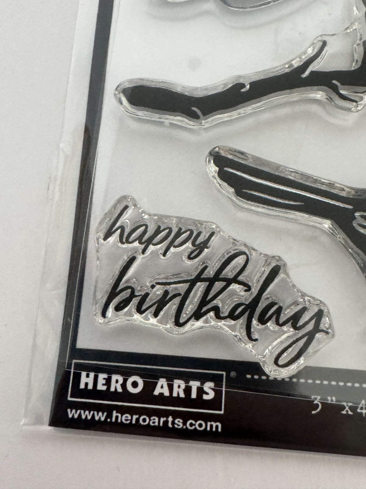 Hero Arts Clear Stamp Set Happy Birthday A Little Bird Told Me Worm Photopolymer