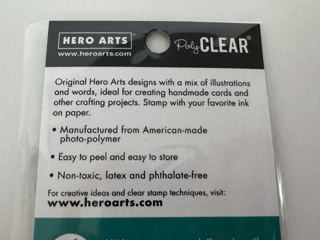 Hero Arts Clear Stamp Set Happy Birthday A Little Bird Told Me Worm Photopolymer